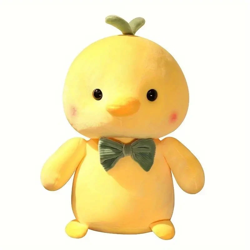 Peluche de pollito amarillo acogedor - Almohada suave y tierna