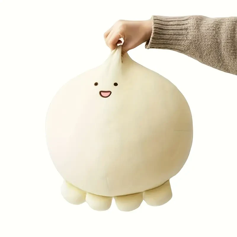 Encantador pulpo de peluche: un acogedor cojín de dibujos animados para niños y adultos, criatura marina de peluche.