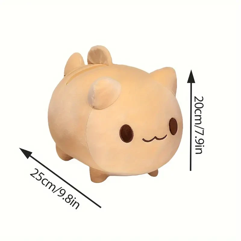 Almohada de peluche de gato, almohada de felpa suave