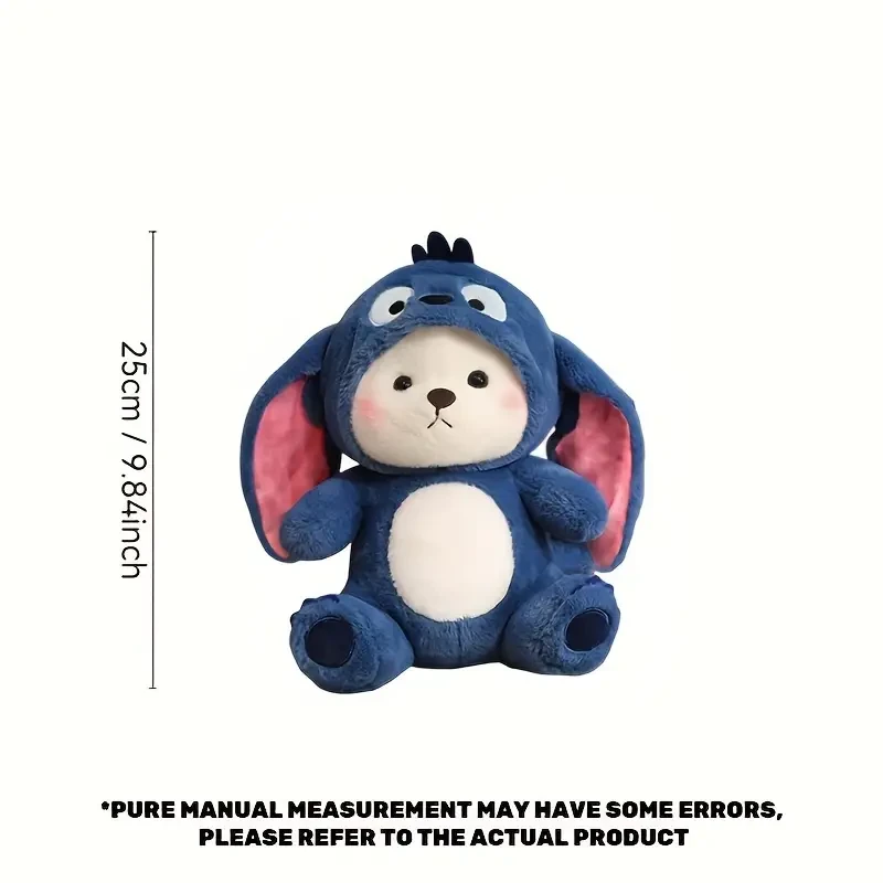 Peluches de oso transformables de dibujos animados, adorables muñecos de oso