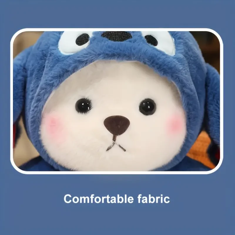 Peluches de oso transformables de dibujos animados, adorables muñecos de oso