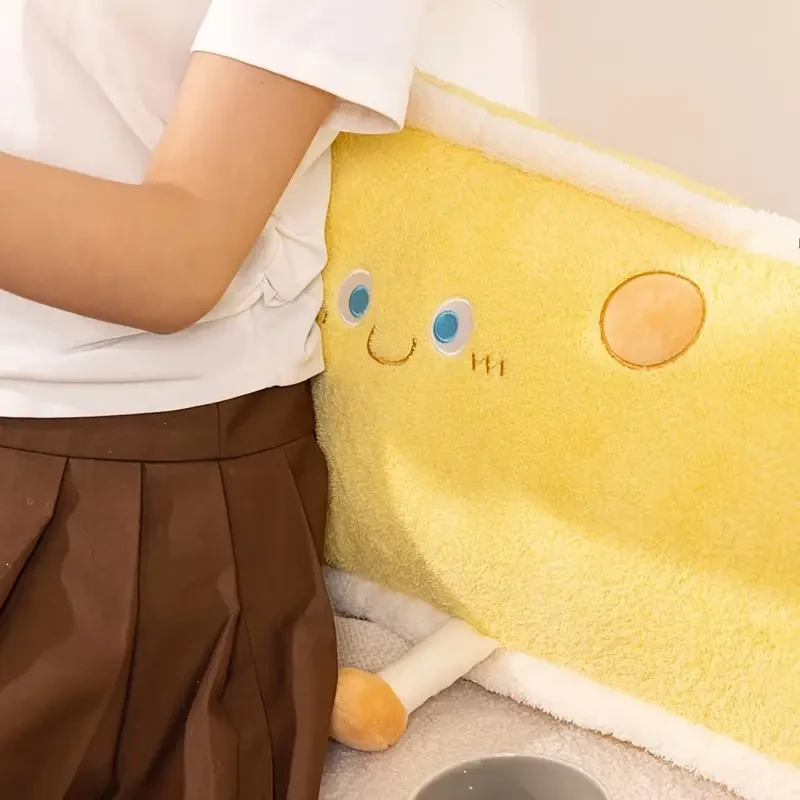 Almohada larga de felpa ultra suave para quienes duermen de lado: uso versátil como cojín