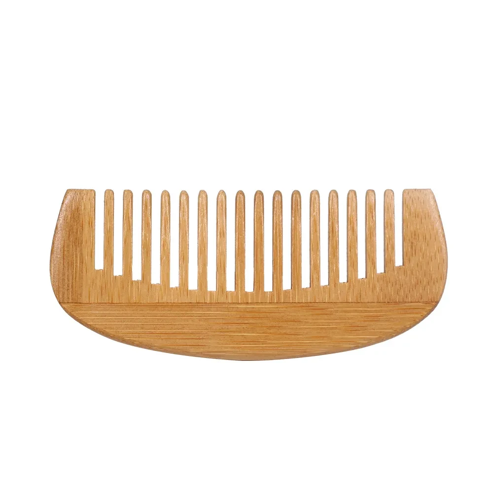 Peine de peluquería portátil Crescent Hair Peine de madera