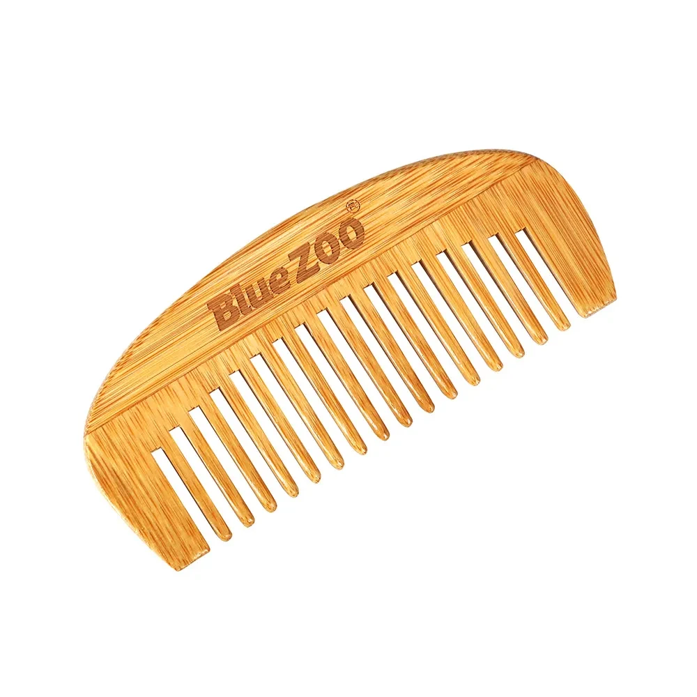 Peine de peluquería portátil Crescent Hair Peine de madera