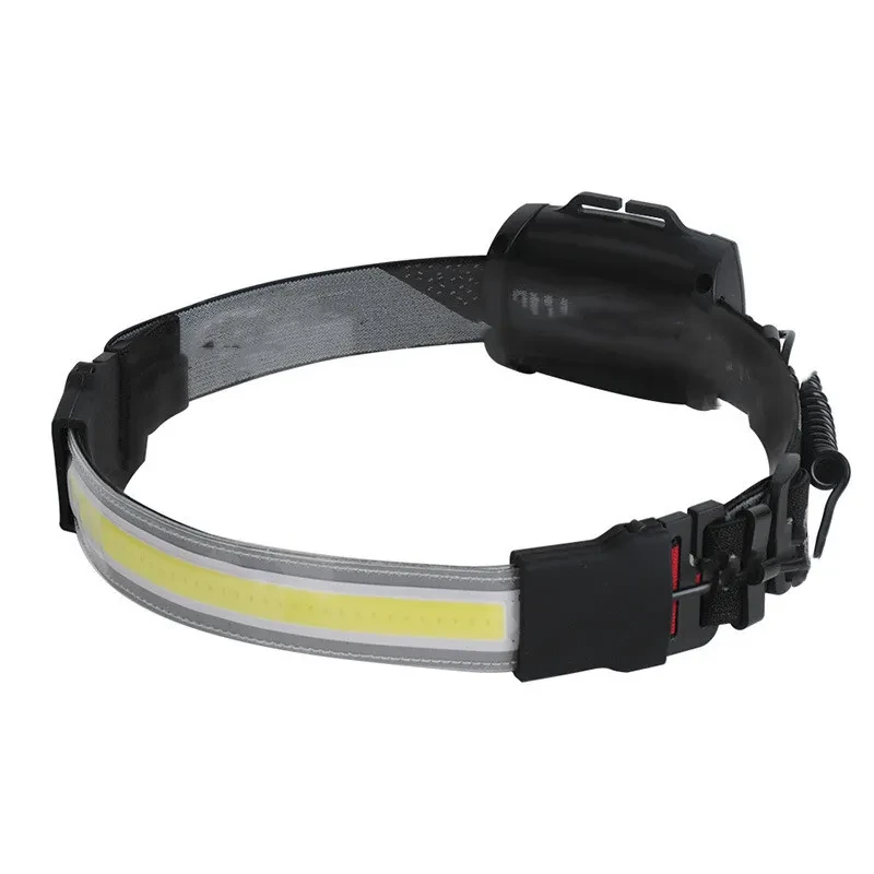 Linterna frontal LED COB recargable