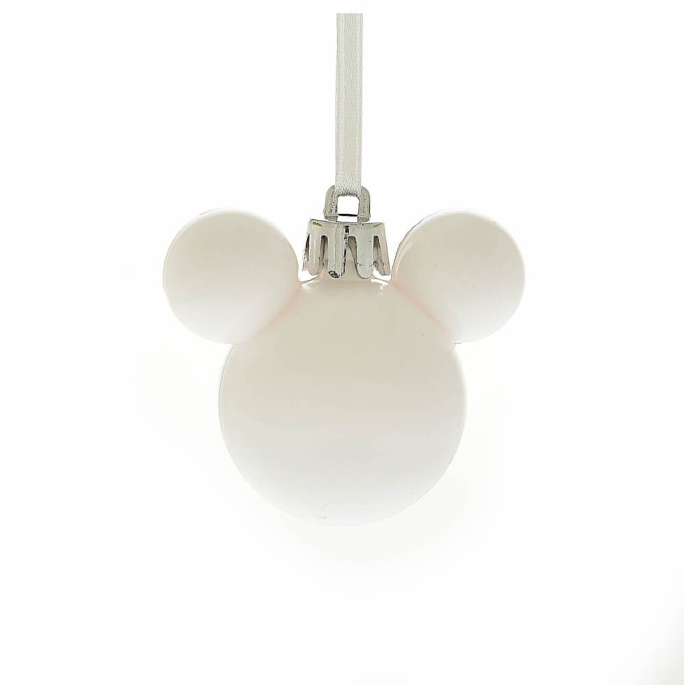 Mickey Navidad: Mini adornos ruborizados (juego de 12)