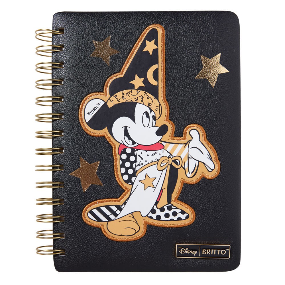 Cuaderno de piel sintética de Mickey, el hechicero de Midas