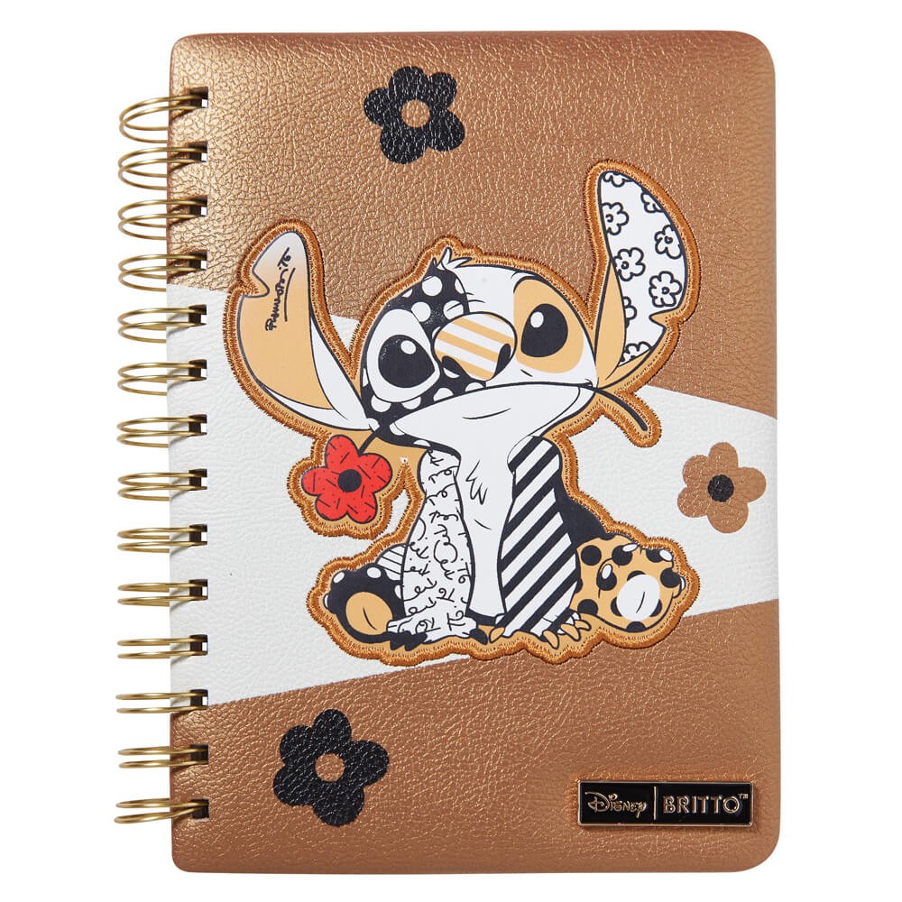 Cuaderno de piel sintética con puntada de Midas