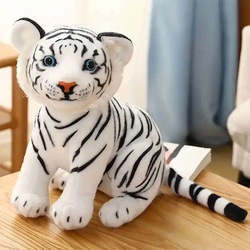 2 piezas de peluche suave de tigre