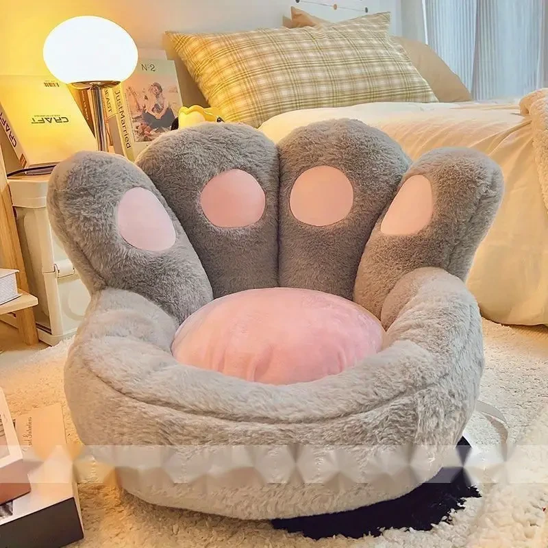 Cojín para sofá perezoso con forma de pata de gato