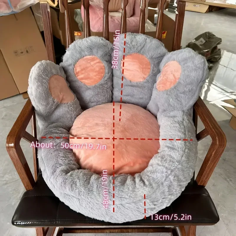 Cojín para sofá perezoso con forma de pata de gato