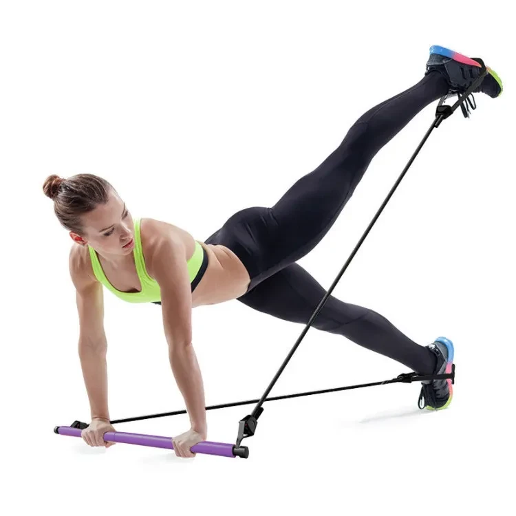 Barra de Pilates, Barra de Yoga, Fitness, Yoga, Adelgazamiento, Barra de Pilates, Barra de Tensión, Expansor Multifuncional de Abdomen y Pectorales