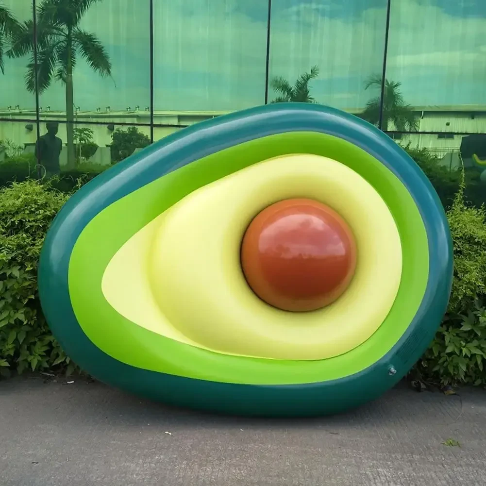 Flotador inflable gigante de aguacate para piscina, flotador para piscina, anillo de natación, flotador circular para piscina, boya de fiesta, juguete