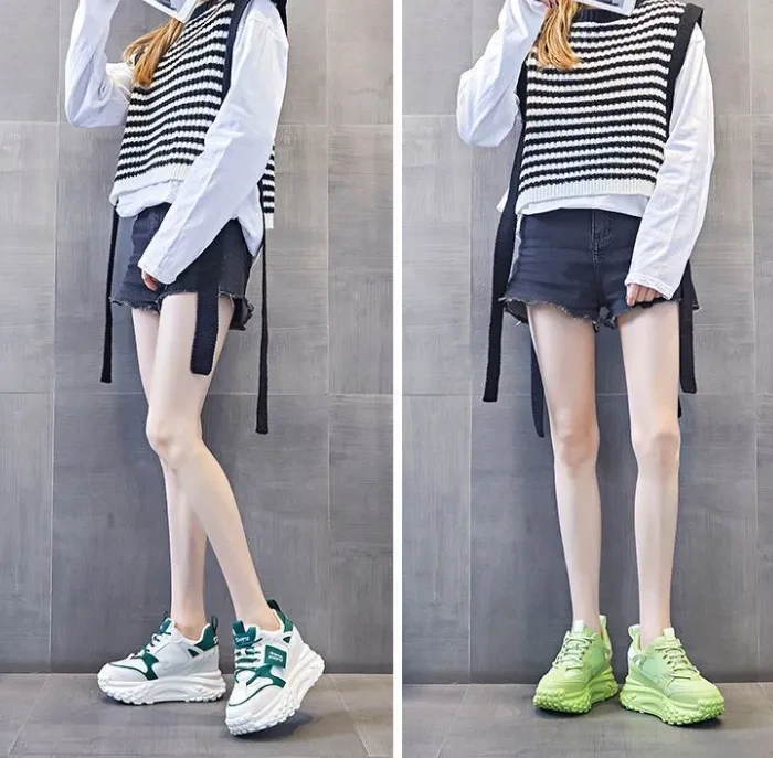 Zapatos deportivos casuales con plataforma de primavera