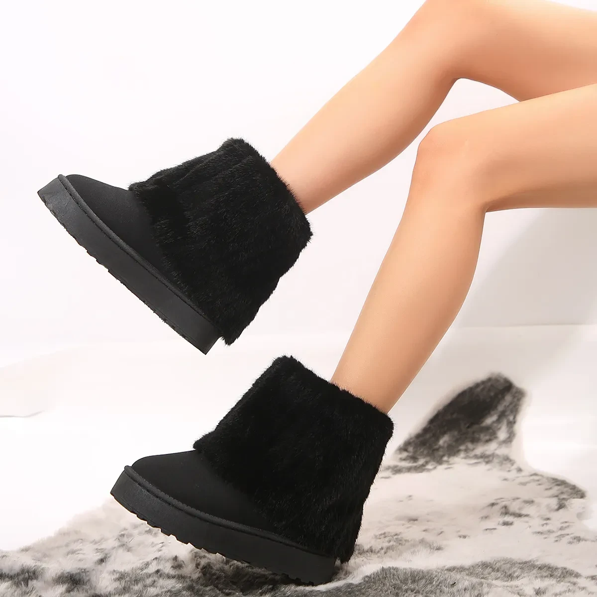 Botas de nieve para mujer a juego