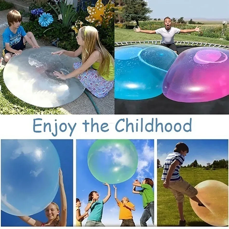 Globo de burbujas de agua lleno de aire, juguetes para niños al aire libre, regalo de fiesta