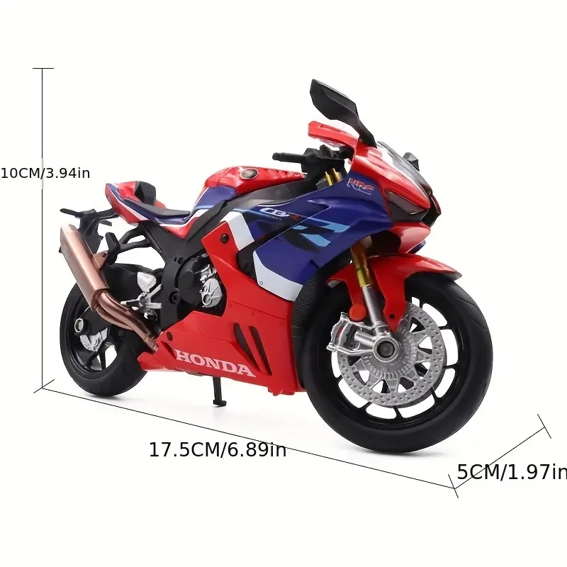Simulación 1:12, modelo de motocicleta CBR1000RR-R SP de aleación, juguete para niños, adorno de motocicleta, modelo de coche deslizante, juguete para niño, regalo de cumpleaños