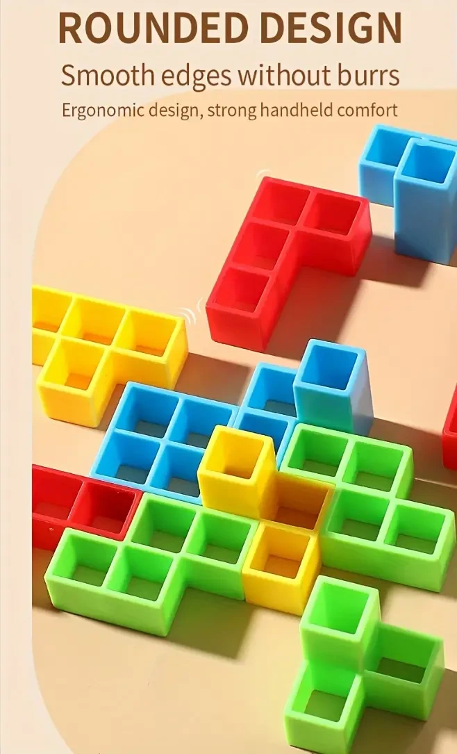 Juego de apilamiento de entrenamiento cerebral 3D
