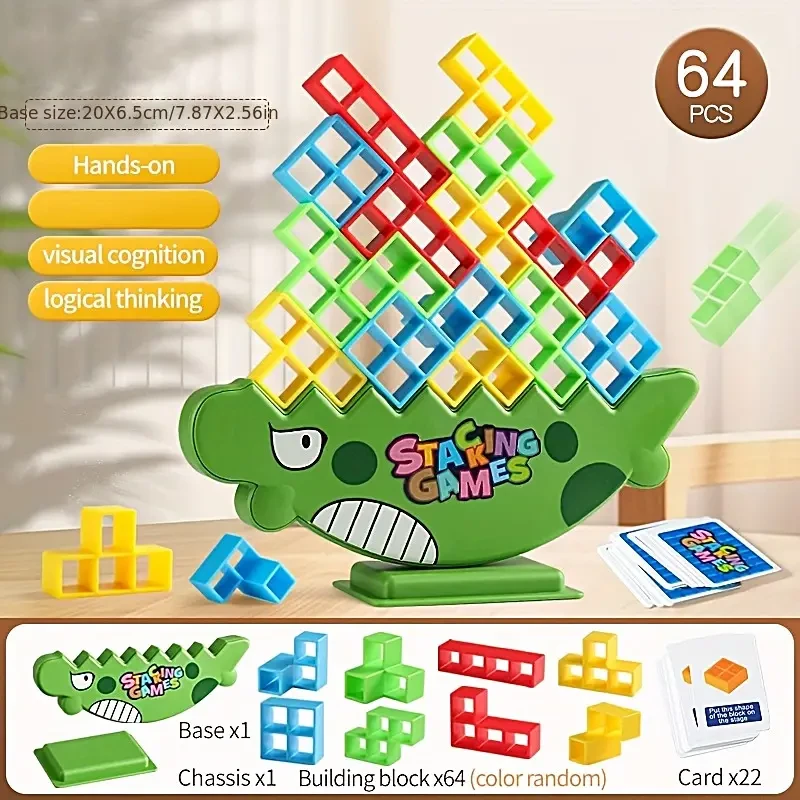 Juego de apilamiento de entrenamiento cerebral 3D