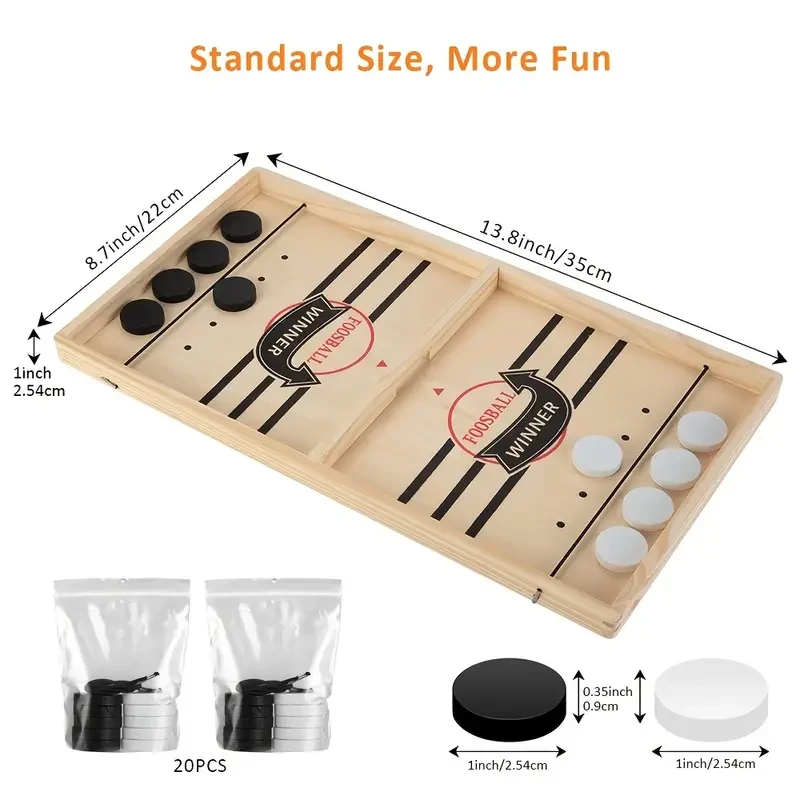 Juego de disco rápido, juego de disco de honda, juego de mesa de madera Winner