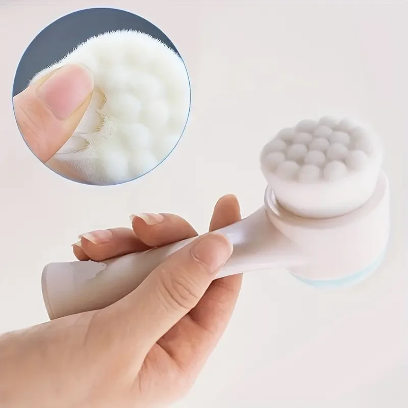 Cepillo limpiador facial de silicona 2 en 1