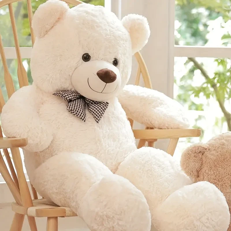 Oso de peluche gigante blanco de 121,92 cm, suave y adorable.