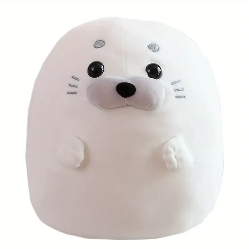 Foca de peluche súper suave de 30 cm/11,81 pulgadas, foca regordeta y acurrucada, animal marino de peluche