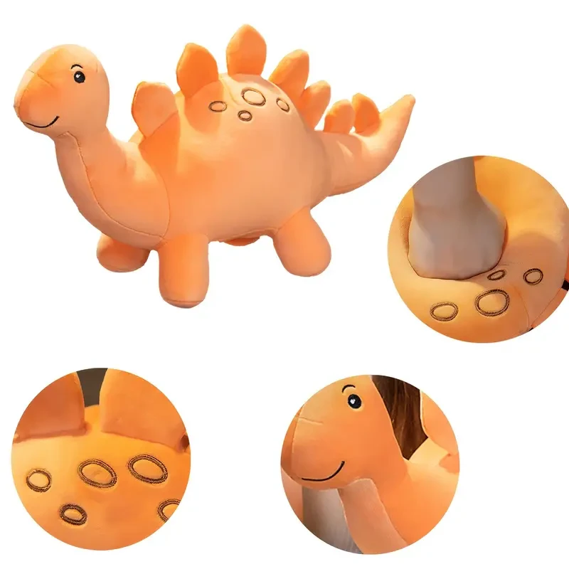Peluches de dinosaurio de dibujos animados, peluches de triceratops kawaii, lindos peluches de Dion