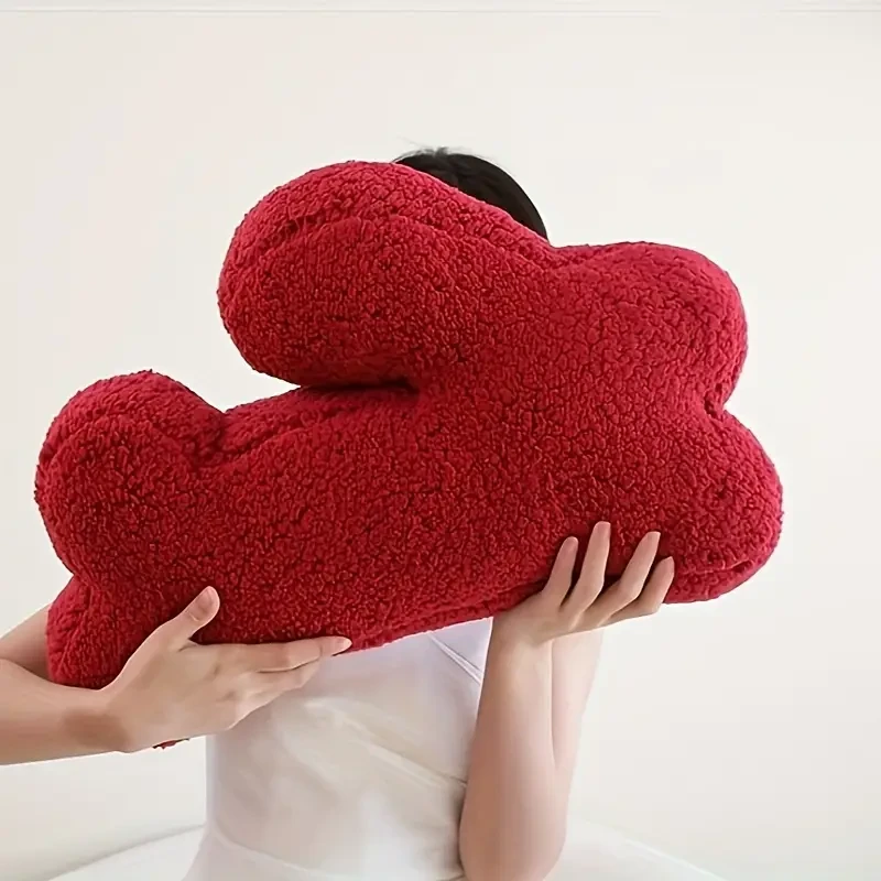 1 almohada suave de conejo, cómodo juguete de peluche de conejo