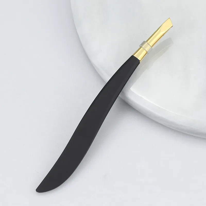 Pinzas de belleza de acero inoxidable con clip oblicuo para cejas