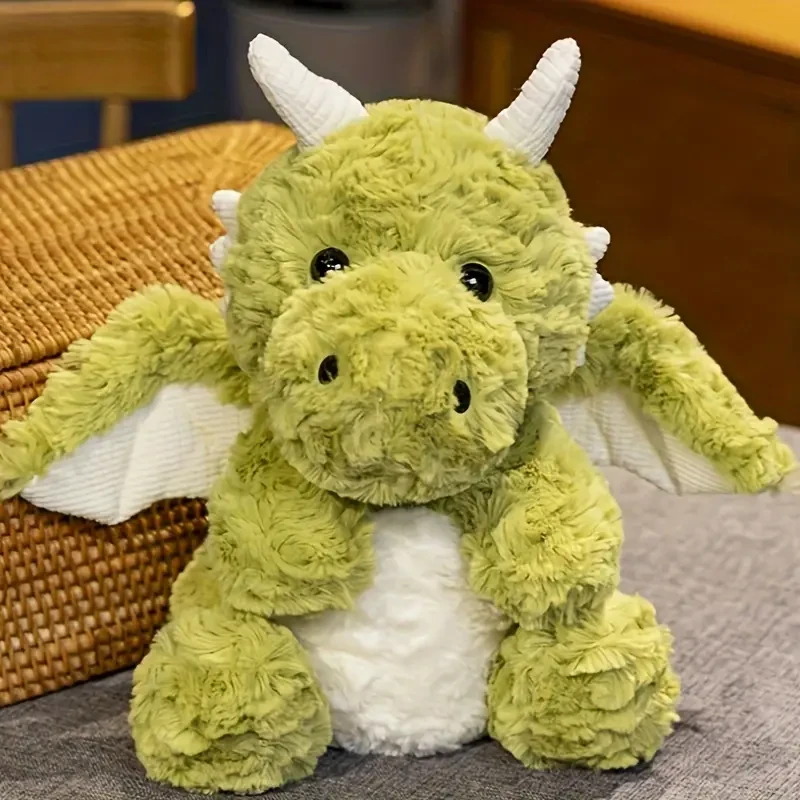 Lindo dragón de alas, pequeña muñeca de dragón volador,