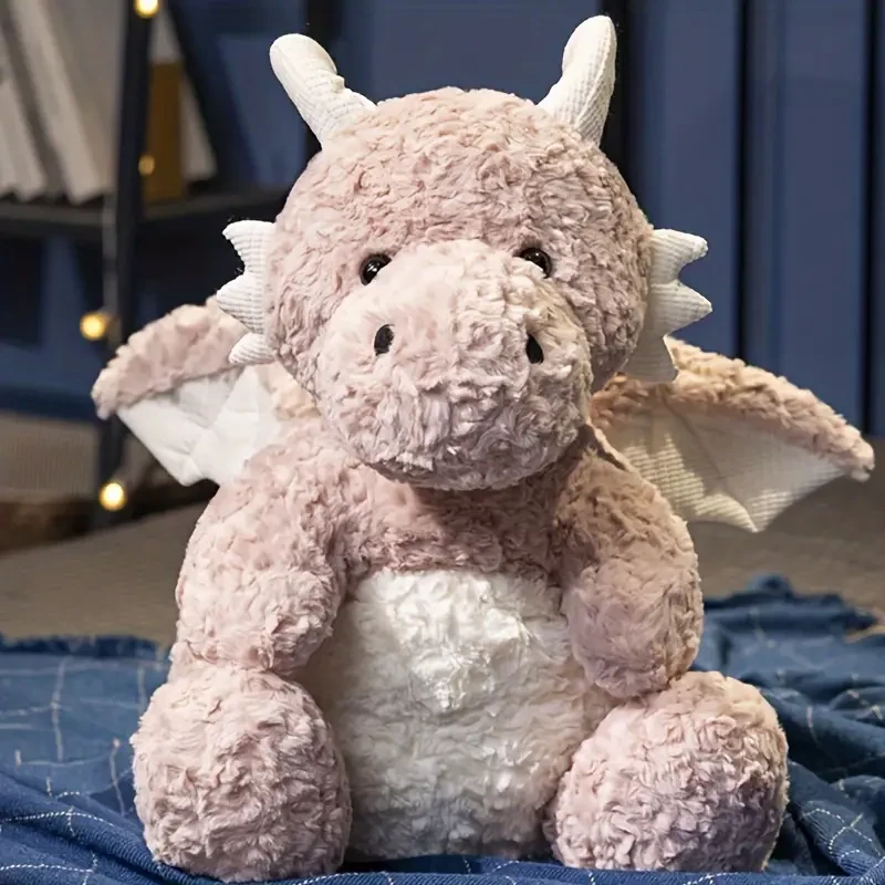 Lindo dragón de alas, pequeña muñeca de dragón volador,