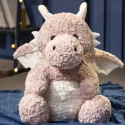 Lindo dragón de alas, pequeña muñeca de dragón volador,