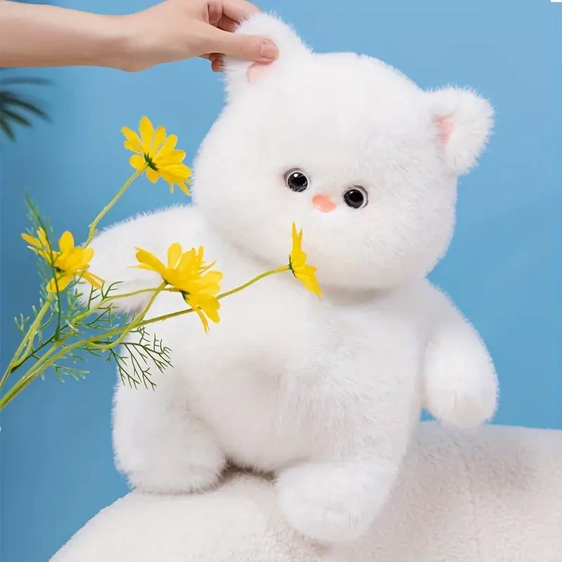 1 muñeco de peluche de gato, bonito y suave, regalo de cumpleaños.