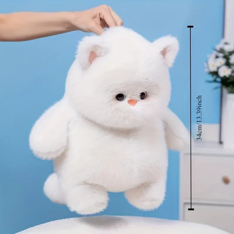 1 muñeco de peluche de gato, bonito y suave, regalo de cumpleaños.