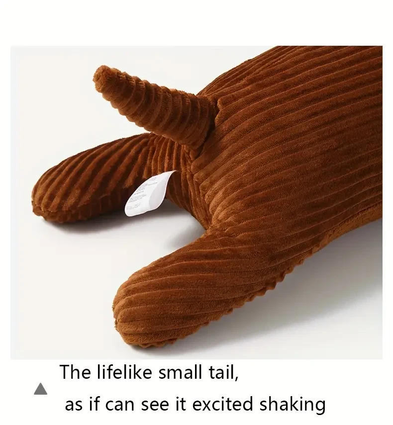 Almohada de peluche de perro salchicha de 119,38 cm