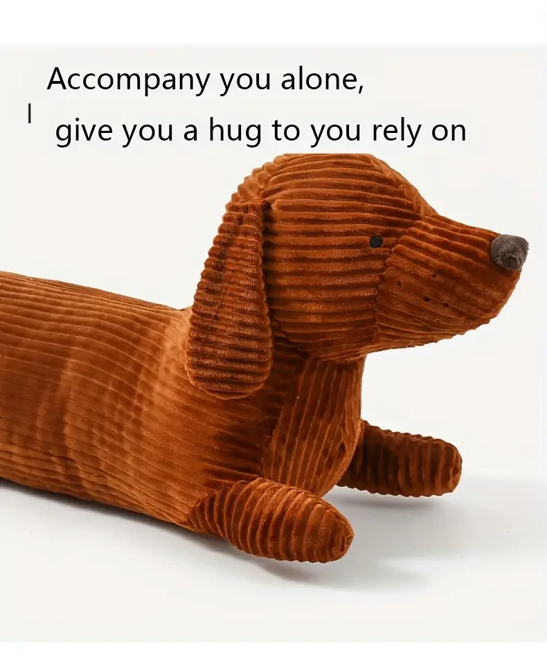 Almohada de peluche de perro salchicha de 119,38 cm