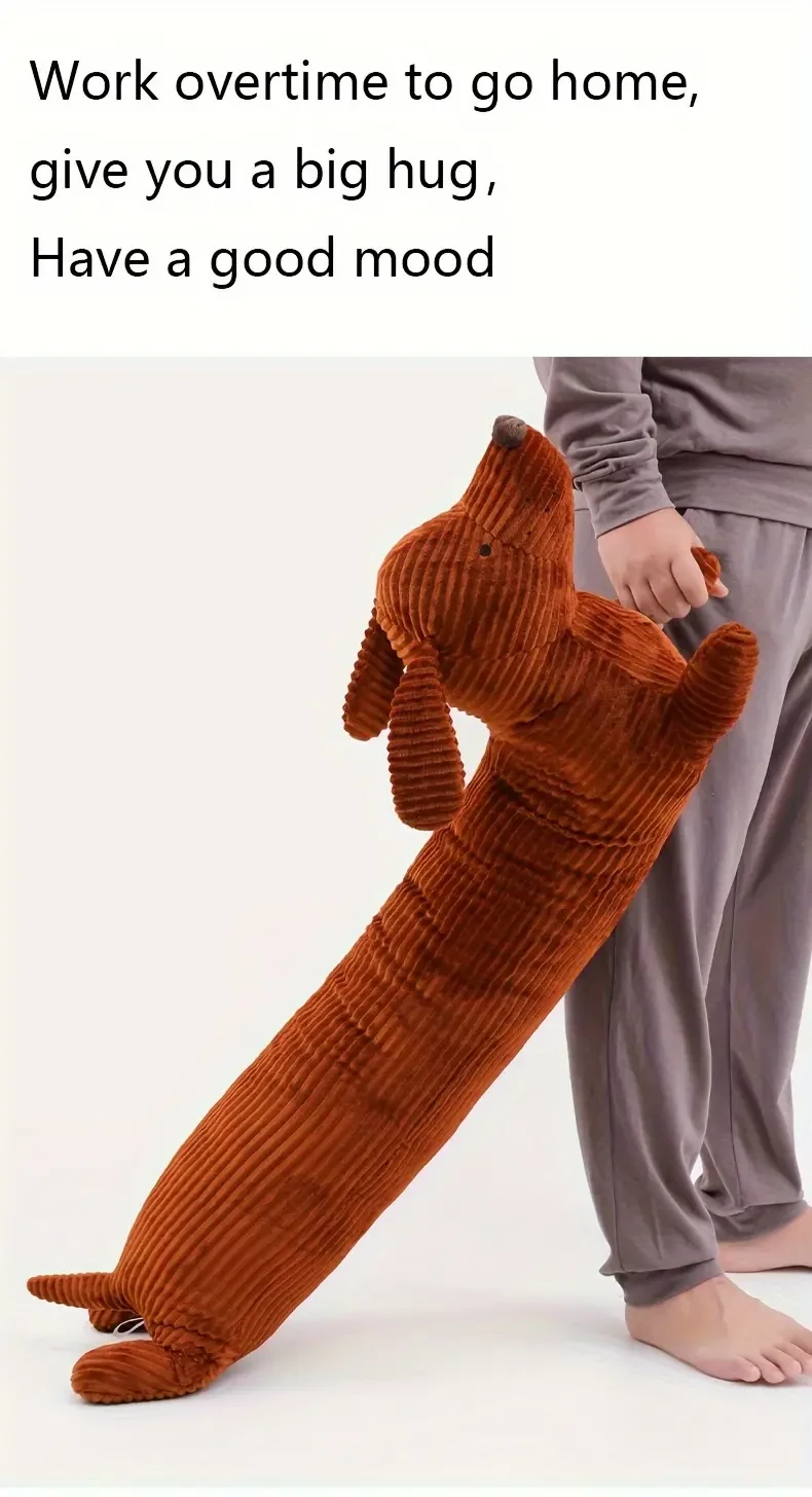 Almohada de peluche de perro salchicha de 119,38 cm