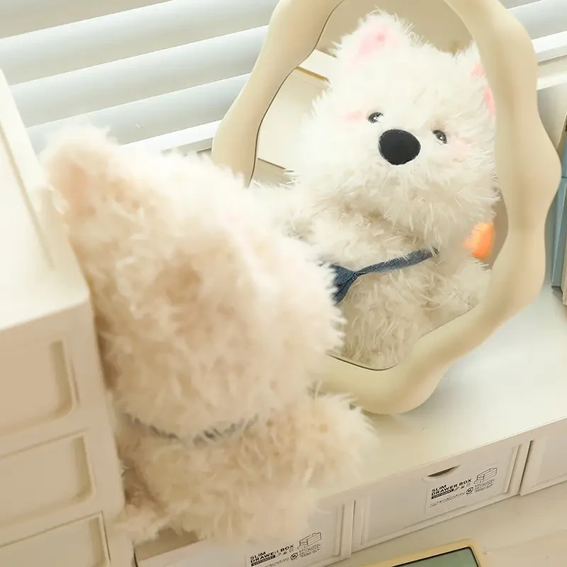 Lindos juguetes de peluche de West Highland Terrier con temática de anime
