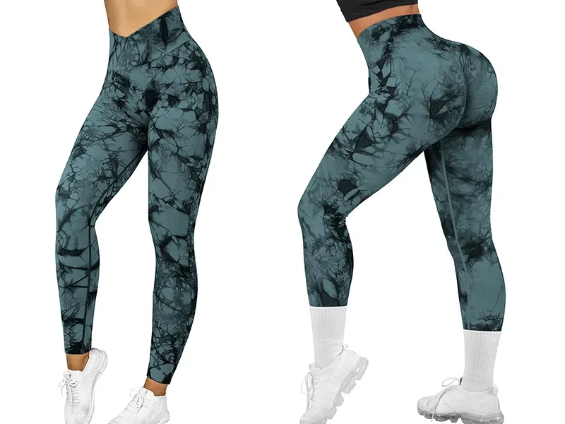Leggings tie-dye sin costuras para mujer, pantalones de yoga, leggings push up deportivos para fitness, correr y gimnasio.