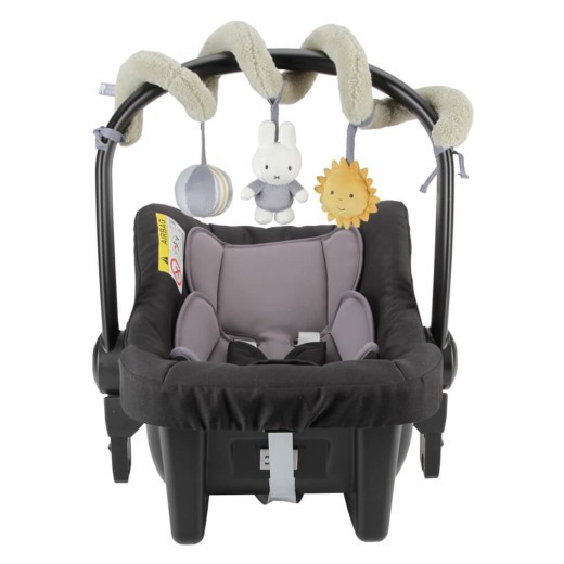 Juguete espiral esponjoso Miffy azul/verde