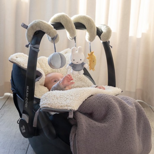 Juguete espiral esponjoso Miffy azul/verde