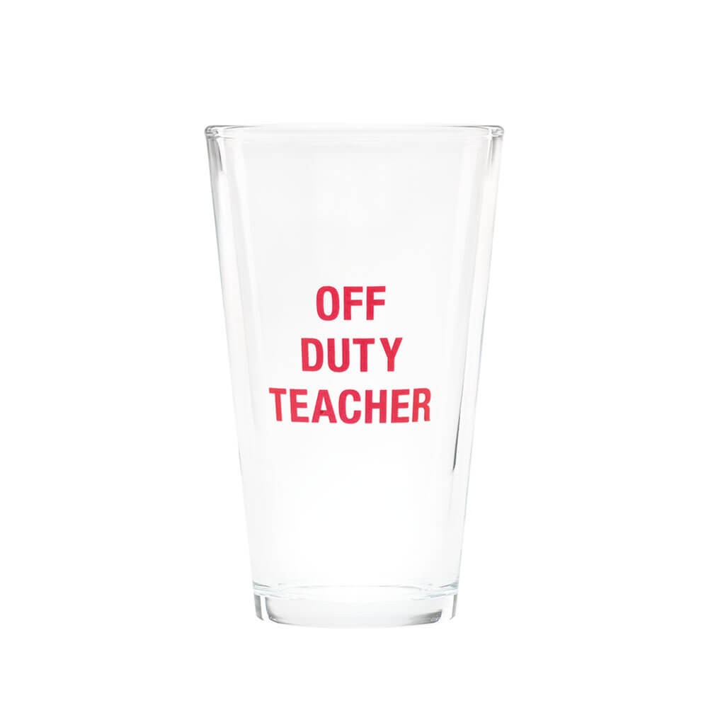 Vaso de pinta: Profesor fuera de servicio