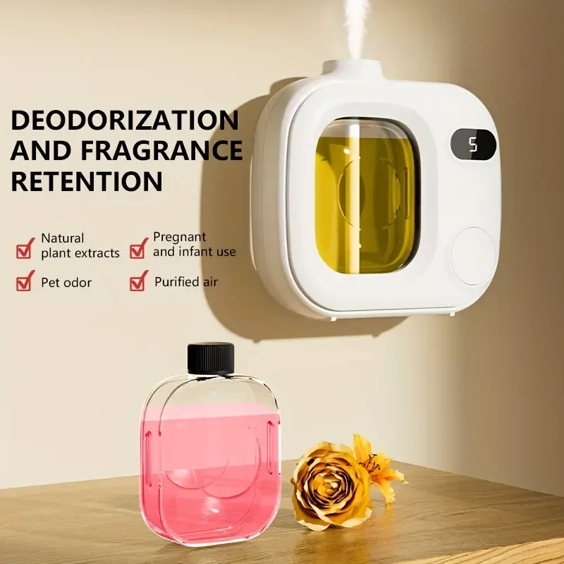 Máquina automática de aromaterapia de 1 pieza, desodorante de larga duración para el hogar y la oficina