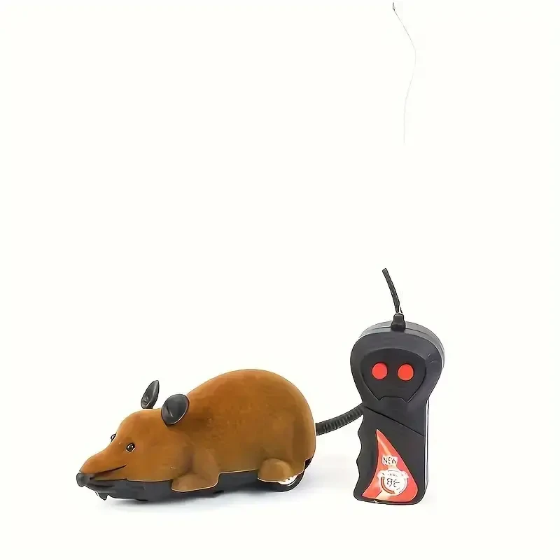 Juguete de broma para ratas con control remoto inalámbrico, juguete realista para gatos
