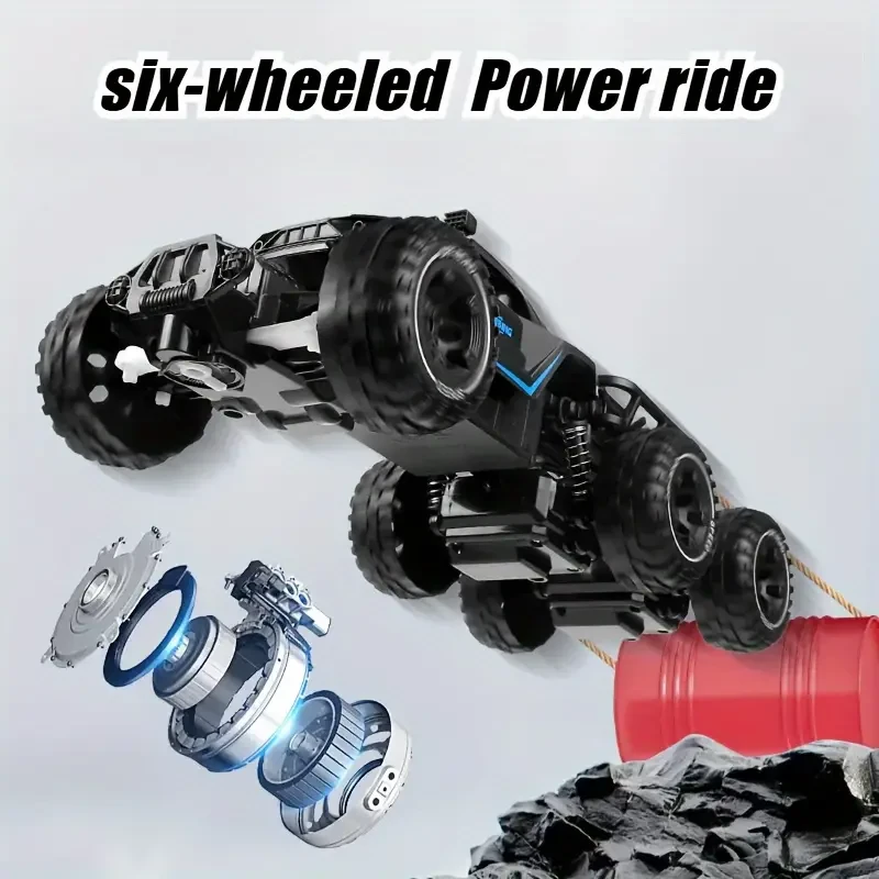 Coche de carreras con control remoto inalámbrico y luces. Funciona con pilas. Material PP duradero. Regalo perfecto para cumpleaños, Halloween, Navidad y Acción de Gracias.