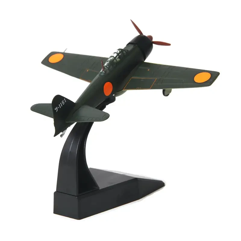 Modelo de caza de metal JP A6M Zero, escala 1/72, fundido a presión, modelo de exhibición militar para colección.
