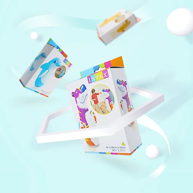 Juguetes inflables 3D de dinosaurios para niños, saco de boxeo interactivo, vaso grande