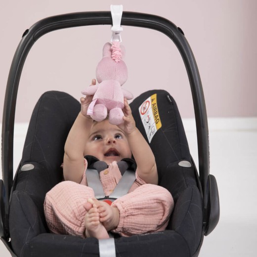 Juguete Miffy Pink Rib Clip & Go Jiggler