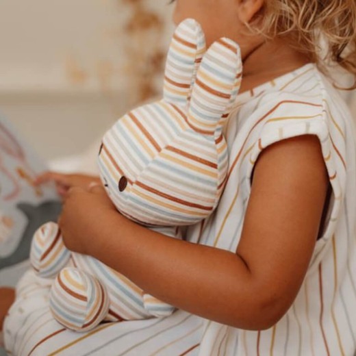 Peluche pequeño con estampado de rayas vintage de Miffy